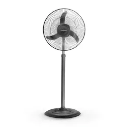 LONGWAY Bolt Black Pedestal Fan, P1 400 mm, Ultra High Speed,