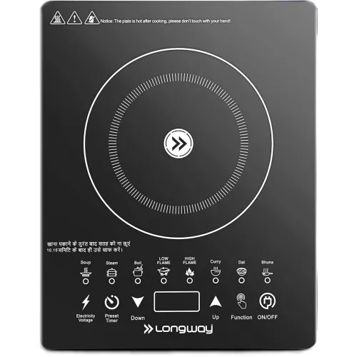 Image of Longway Induction Cooktop 2000W Auto Shut-Off Over-Heat Protection 1-Year Warranty