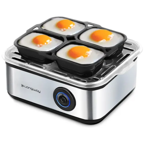 Image of Longway LWEB04 500 Watt Stainless Steel Egg Boiler