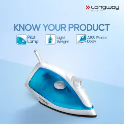 Longway Steamy Light Weight Non Stick Steam Iron