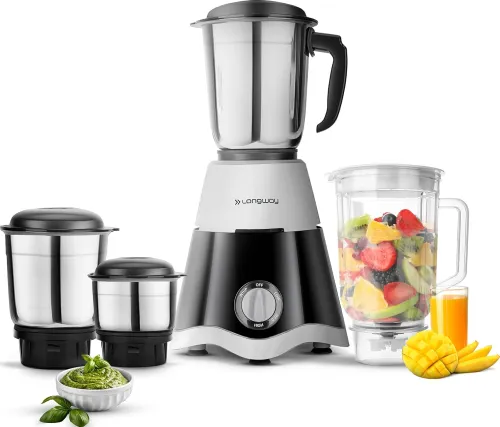 Image of Longway Super Dlx 750 Watt Juicer Mixer Grinder with 4 Jars for Grinding, Mixing,