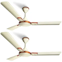 LONGWAY Wave P2 1200 mm Ceiling Fan (Ivory, Pack of 2)