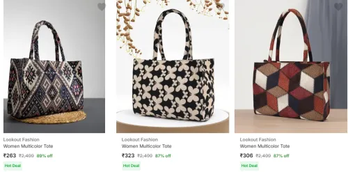 Image of Lookout Fashion Women Shoulder Bag Minimum 80% Discount