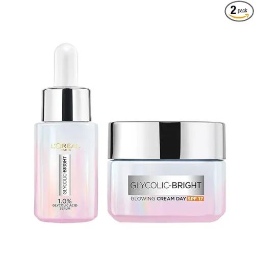 Image of L'Oreal Glycolic Bright Cream & Serum
