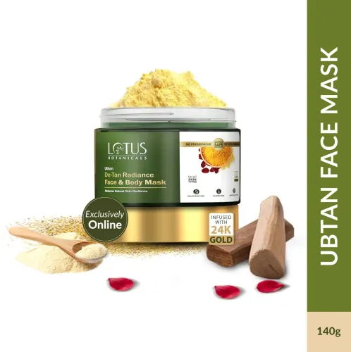 Image of Lotus Botanicals Ubtan De-Tan Radiance Face & Body Mask (140 g)