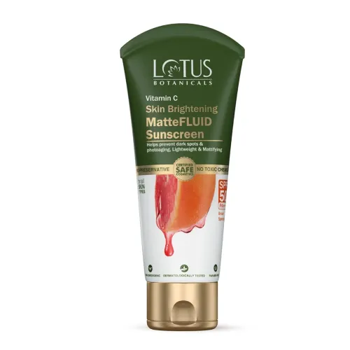 Image of Lotus Botanicals Vitamin C Matte Fluid Sunscreen 75g