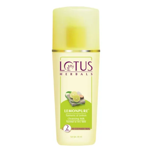 Image of Lotus Herbals Lemonpure Turmeric & Lemon Cleansing Milk 80ml