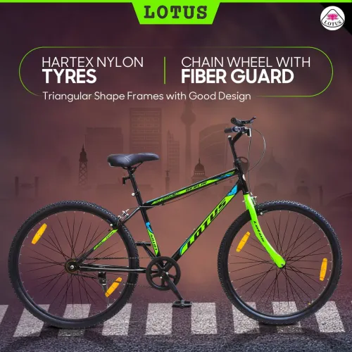 Image of LOTUS-S BERLIN 26T 85% Assembled Single Speed MTB Bike with Hartex Nylon Tyres 26 T Mountain Cycle .