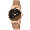 LOUIS DEVIN Black Dial Analog Stainless Steel Watch for Women
