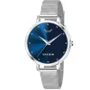 LOUIS DEVIN LD-L144-BLU-CH Mesh Blue Dial Silver Band Stainless Steel