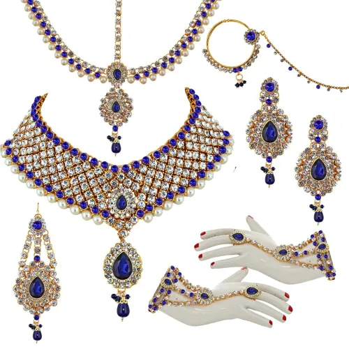 Image of Lucky Jewellery Bridal Dulhan Set 8pcs
