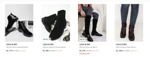 Image of Lulu & Sky Boots Up to 90% discount starting at just ₹774
