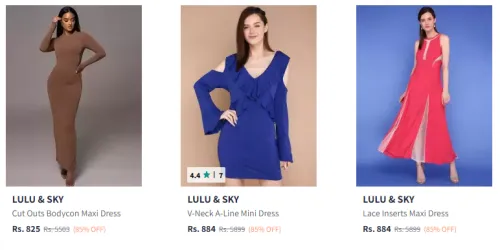 Image of Lulu & Sky Women's Dress at Minimum 80% Discount
