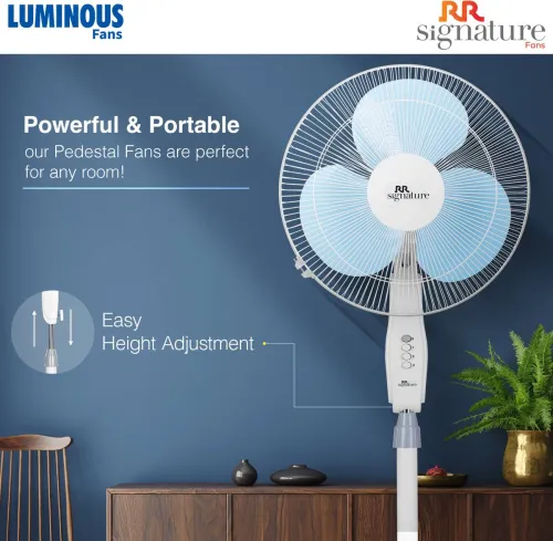 Image of LUMINOUS Centaur 400 mm 3 Blade Pedestal Fan  (Blue | Pack of 1)