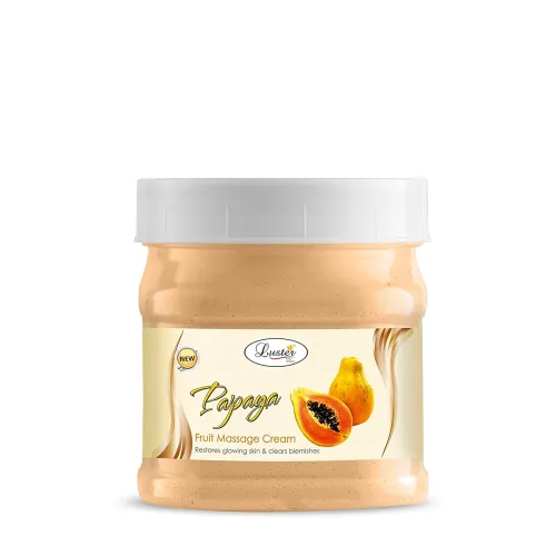 Image of Luster Papaya Fruit Facial Massage Cream | Restores Glowing Skin & Clear Blemishes