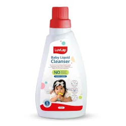 LuvLap Baby Liquid Cleanser 500ml, For cleaning feeding bottle, cutlery, toys, fruits & vegetables, Kills 99.9% Germs,