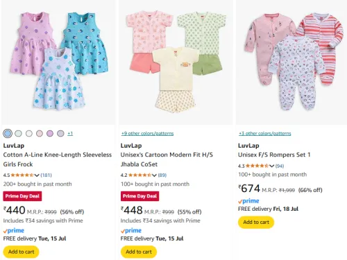 Image of LuvLap Girl Frock Minimum 60% Discount