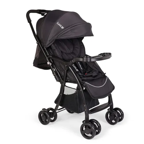 Image of LuvLap Spark Baby Stroller (Black, 0-3 Yrs)