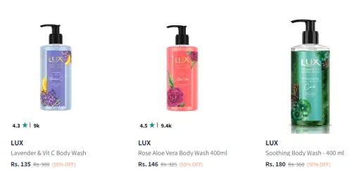 Image of Lux Body Wash at minimum 50% Discount