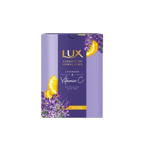 Image of LUX LAVENDER & VITAMIN C EXFOLIATING SOAP 5x125g
