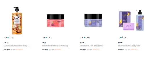 Image of Lux Personal Beauty Product Starting At @₹215