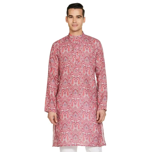 Image of Luxrio Kurta for Men Printed Cotton Regular Long