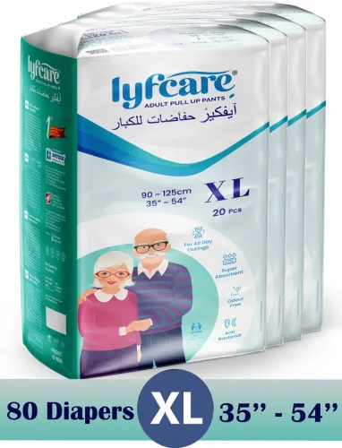 Image of Lyfcare Pull-Up Pants XL (80 Pieces) Adult Diapers