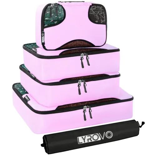 Image of Lyrovo Packing Cubes 5 Various Sizes Travel Accessories Luggage