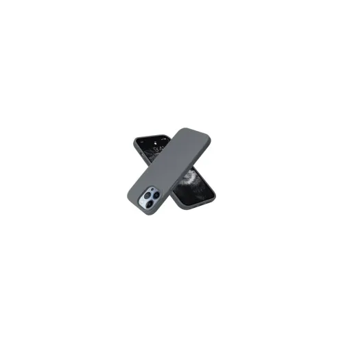 Image of M Cart Liquid Silicon case for iPhone 14 Pro Max Cover (Charcoal Grey)