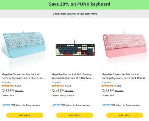 Image of MageGee Mechanical Gaming Keyboard @ Up to 70% Discount