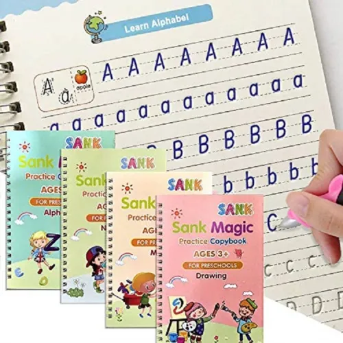 Image of Magic Practice Copybook (4 BOOK + 10 REFILL + 1 PEN + 1 GRIP)