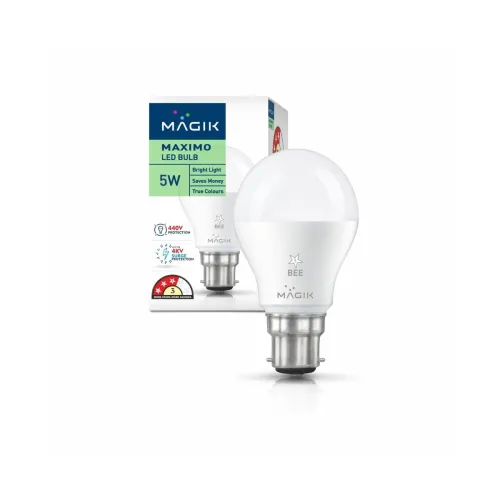 Image of MAGIK Maximo 5W B22 LED Bulb (Cool White)