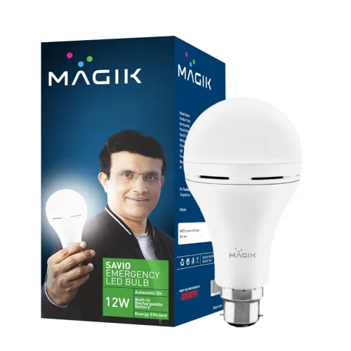 Image of MAGIK Savio 12W LED Rechargeable Emergency Bulb
