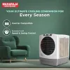 Maharaja Whiteline Rambo Grey Desert Air Cooler | 65 Lt Water Tank | Inverter Compatible |