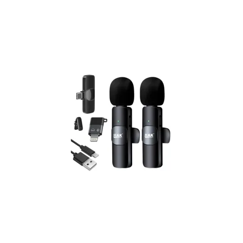 Image of MAK Lavalier Dual Microphone Collar Mic, Type-C