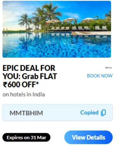Image of makemytrip Coupon : Flat ₹600 Instant Discount on Hotels using BHIM UPI