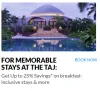 makemytrip Coupon: Upto 25% Discount on Taj Hotels Booking with Bank Cards