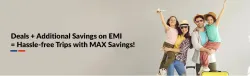 makemytrip Coupon : up to 25% off on Travel & Hotel Booking+ Axis Bank No cost EMI
