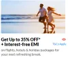 makemytrip HSBC Coupon : up to 35% off on flights, hotels & holiday packages using HSBC Bank Credit Cards EMI