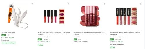 Image of Makeup and Grooming Products at up to 90% Discount