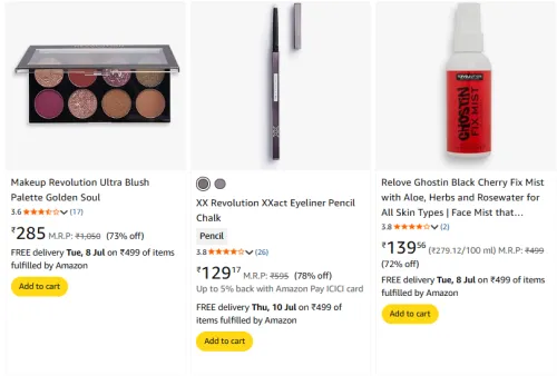Image of Makeup Revolution Minimum 70% Discount