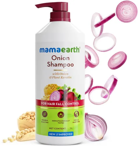 Image of Mamaearth Onion Shampoo 1 L – Hair Growth & Fall Control