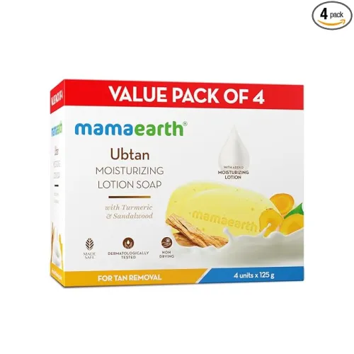 Image of Mamaearth Ubtan Lotion Soap 125g (Pack of 4)