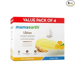 Mamaearth Ubtan Lotion Soap 125g (Pack of 4)
