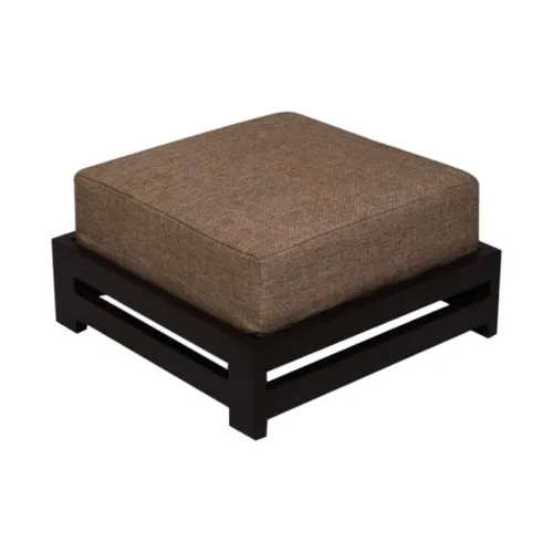 Image of Mamta Decoration Solid Sheesham Wood Cushioned Foot Stool