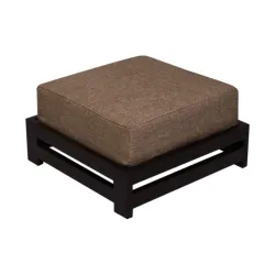 Mamta Decoration Solid Sheesham Wood Cushioned Foot Stool