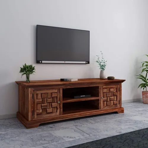 Image of MAMTA DECORATION Sheesham Wood Entertainment TV Unit 
