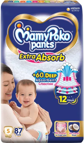 Image of MamyPoko Extra Absorb S87 - S (87 Pieces)