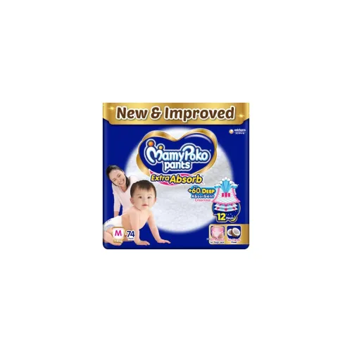 Image of MamyPoko Pants Extra Absorb Baby Diapers, Medium (M)