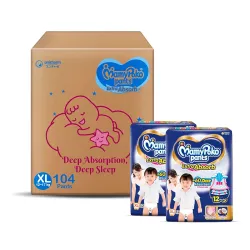 MamyPoko Pants Extra Absorb Baby Diapers(104 Count)
